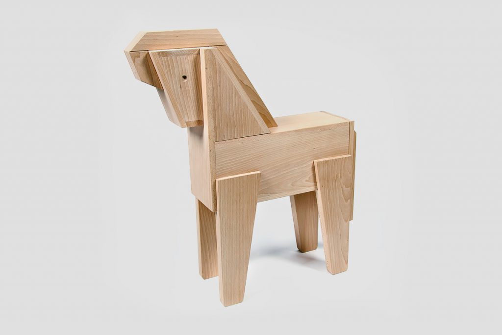 dřevěná hračka Trojský kůň